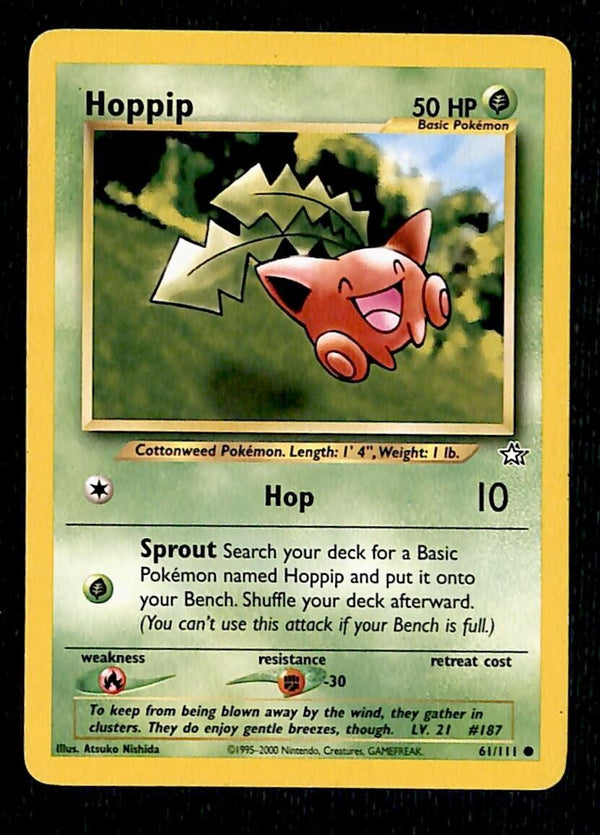 Hoppip Neo Genesis EX, 61/111 Pokemon Card