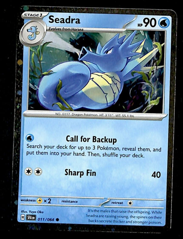 Seadra Cosmos Holo Shrouded Fable 011/064, NM Pokemon Card Seadra Cosmos Holo Shrouded Fable 011/064, NM Pokemon Card