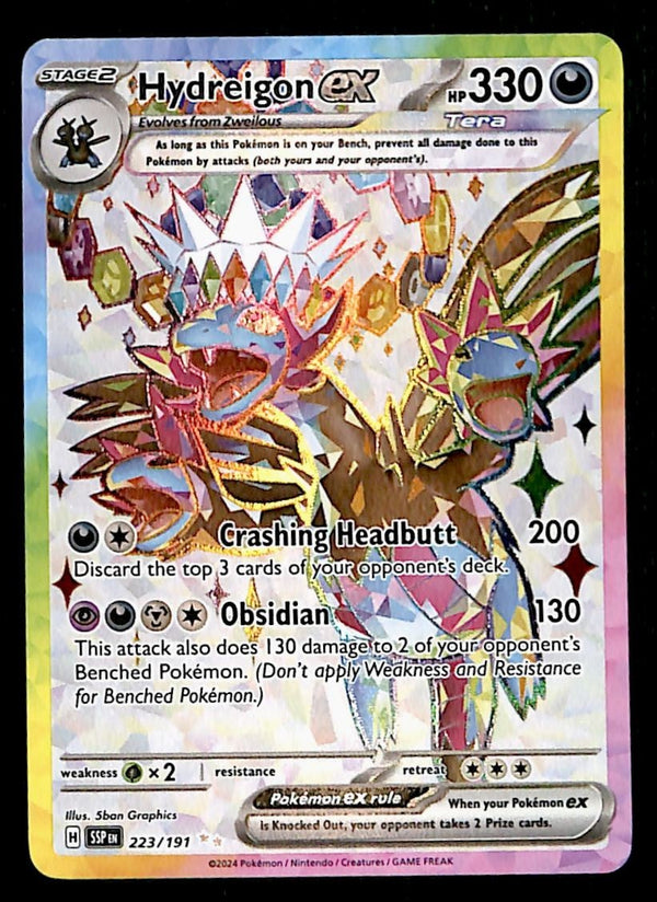 Hydreigon EX Full Art Surging Sparks 223/191, NM Pokemon Card Hydreigon EX Full Art Surging Sparks 223/191, NM Pokemon Card