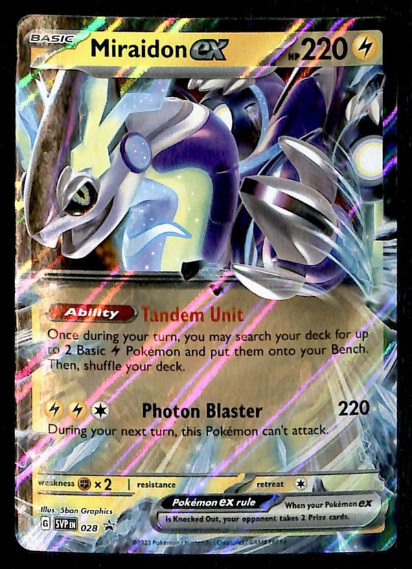 Miraidon EX Black Star Promo SVP 028, NM Pokemon Card Miraidon EX Black Star Promo SVP 028, NM Pokemon Card