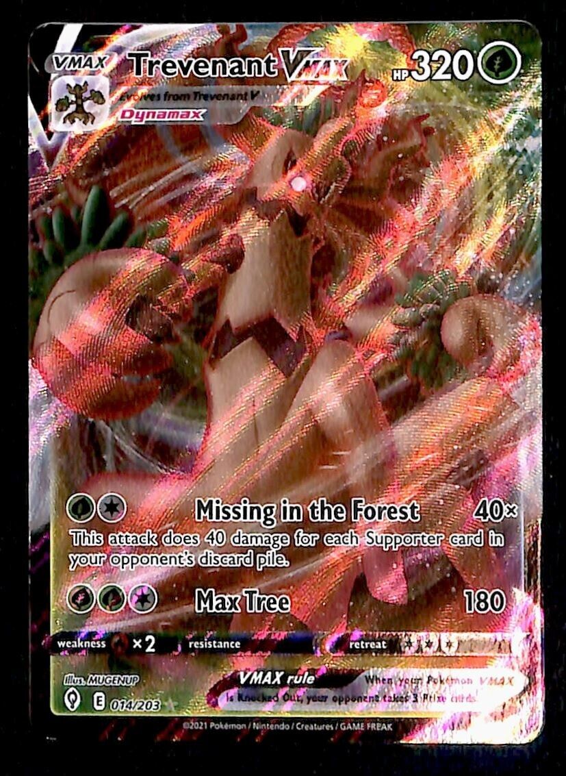 Trevenant VMAX Ultra Rare Evolving Skies 014/203, NM Pokemon Card