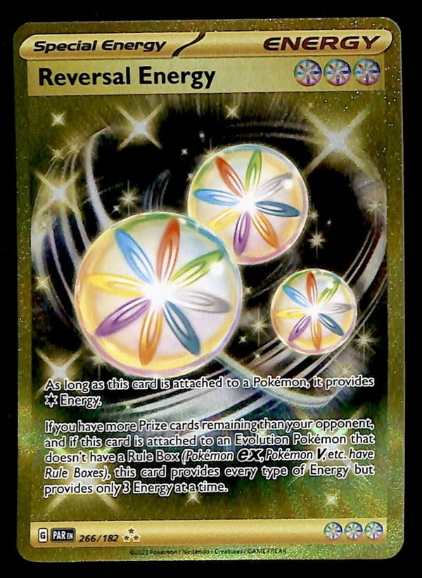 Reversal Energy Gold Hyper Rare Paradox Rift 266/182,NM Pokemon Card