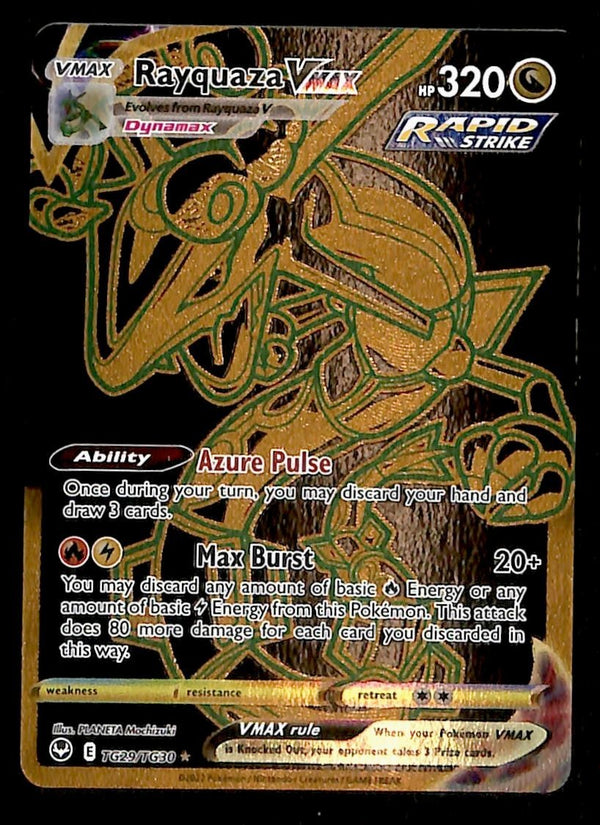 Rayquaza Vmax Full Art Silver Tempest TG29/TG30, NM Pokemon Card