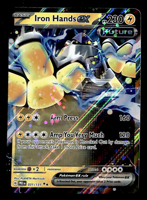 Iron Hands ex Prismatic Evoloutions 031/131, NM Pokemon Card