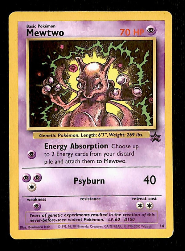 Mewtwo Black Star Promo 14, EX PokemonCard