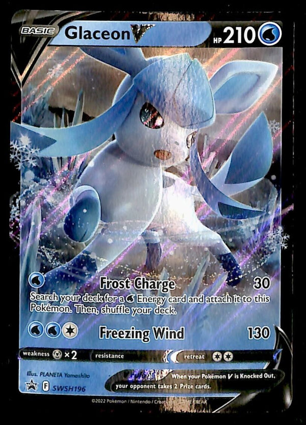 Glaceon V Black Star Promo SWSH 196, NM Pokemon Card