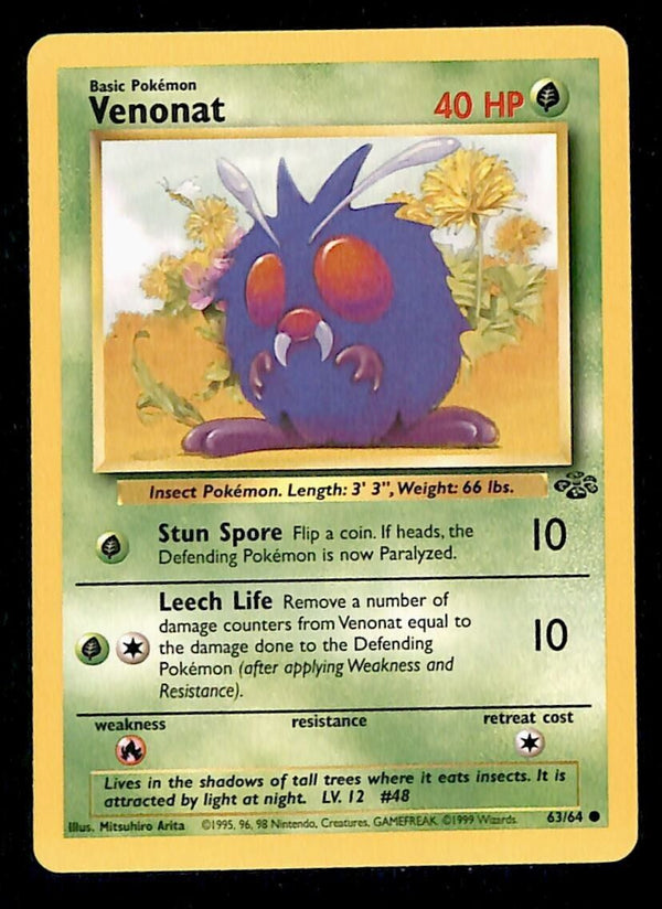 Venonat Jungle EX, 63/64 Pokemon Card