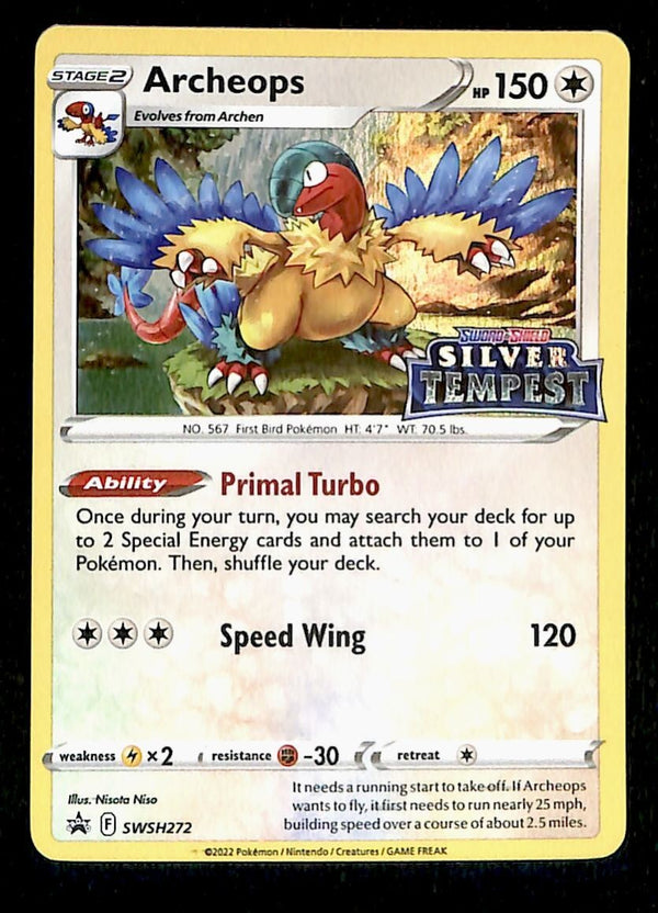 Archeops Holo Black Star Promo SWSH272, NM Pokemon Card