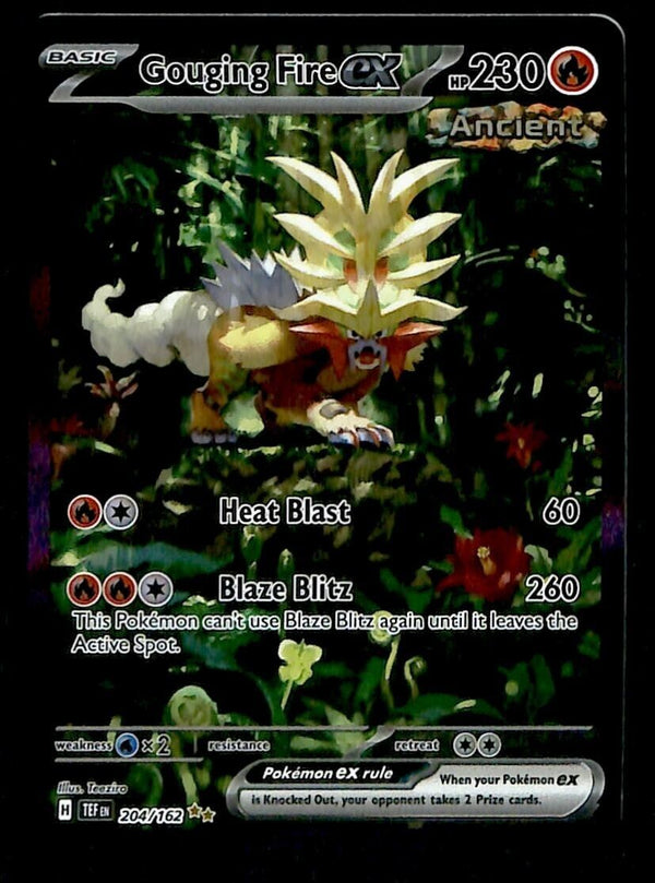 Gouging Fire EX Special Illustration Temporal Forces 204/162, NM Pokemon Card