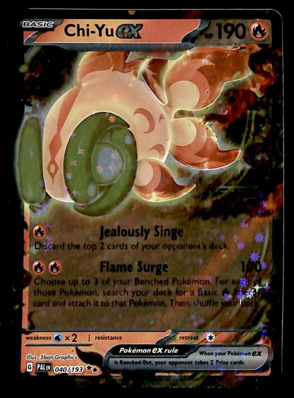 Chu-Yu Ultra Rare Paldea Evolved 040/193, NM Pokemon Card