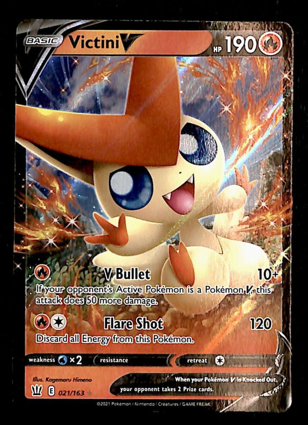 Victini V Ultra Rare Rare Battle Styles 021/163, NM Pokemon Card