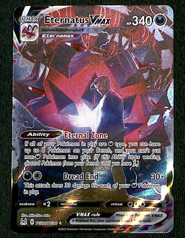 Eternatus Vmax Trainer Gallery Lost Origin TG22/TG30, NM Pokemon Card