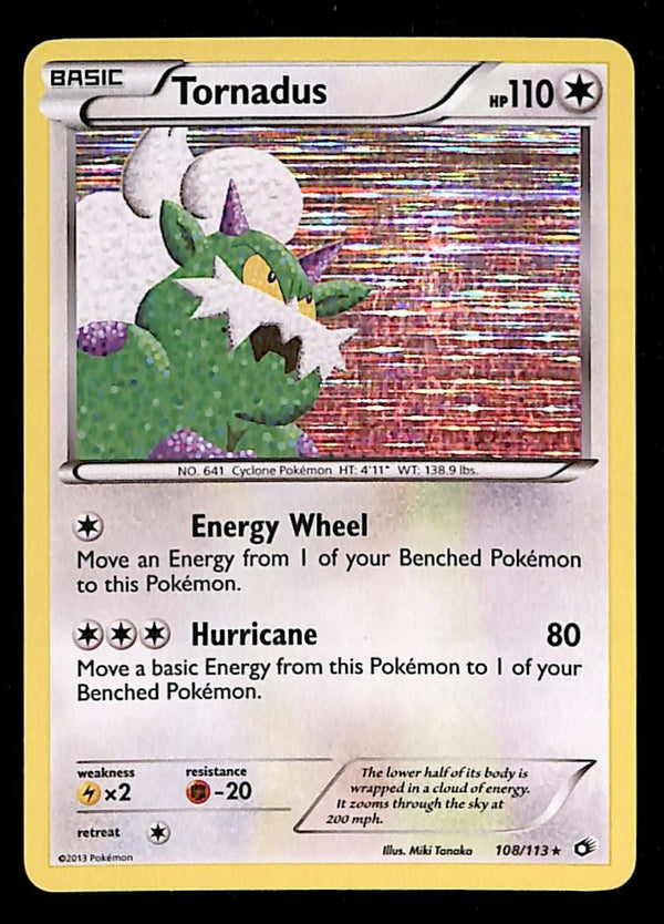 Tornadus Holo Legendary Treasures 108/113, NM Pokemon Card