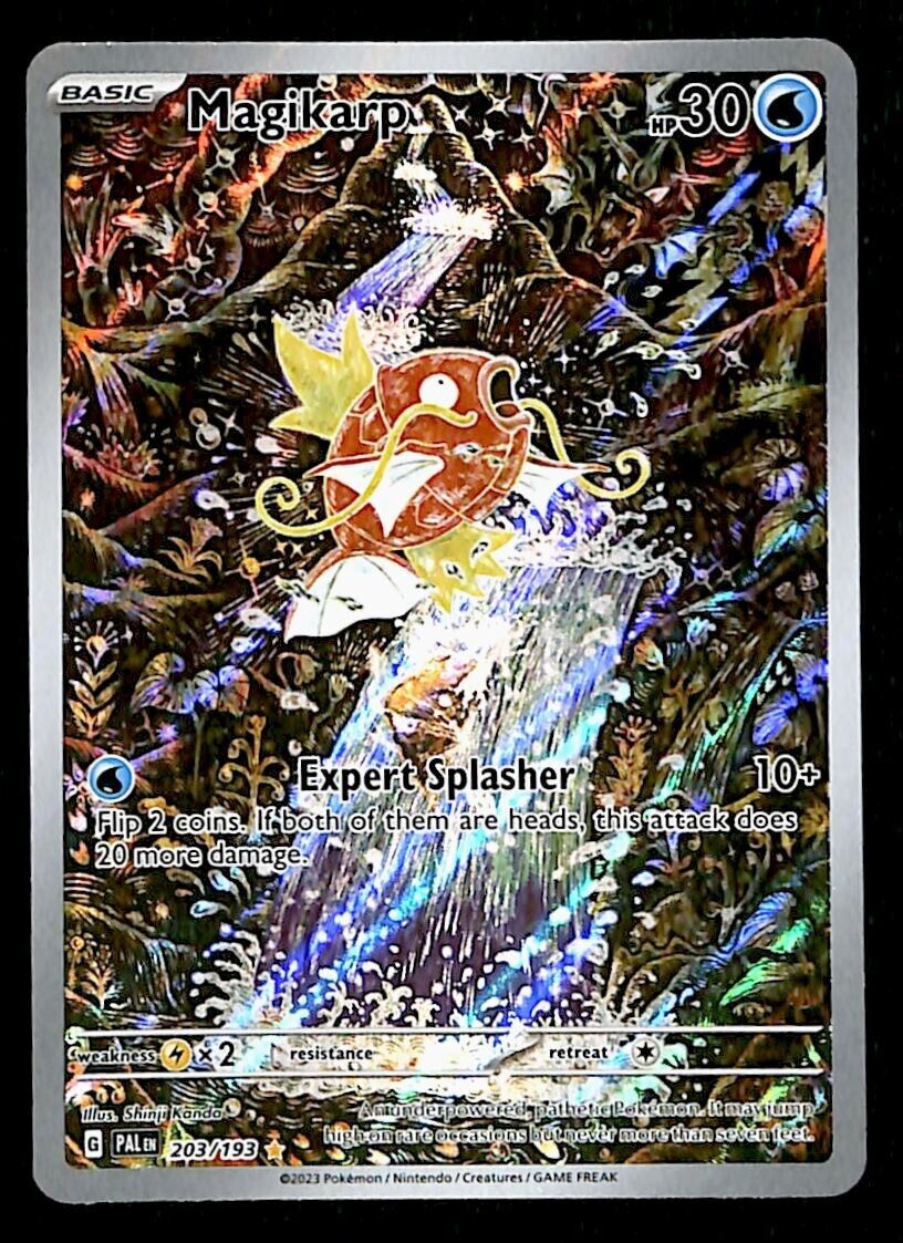 Magikarp Illustration Rare Paldea Evolved 203/193, EX-NM Pokemon Card