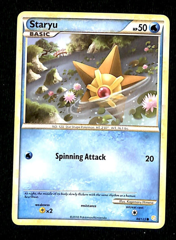 Staryu Heartgold & Soulsilver NM, 84/123 Pokemon Card