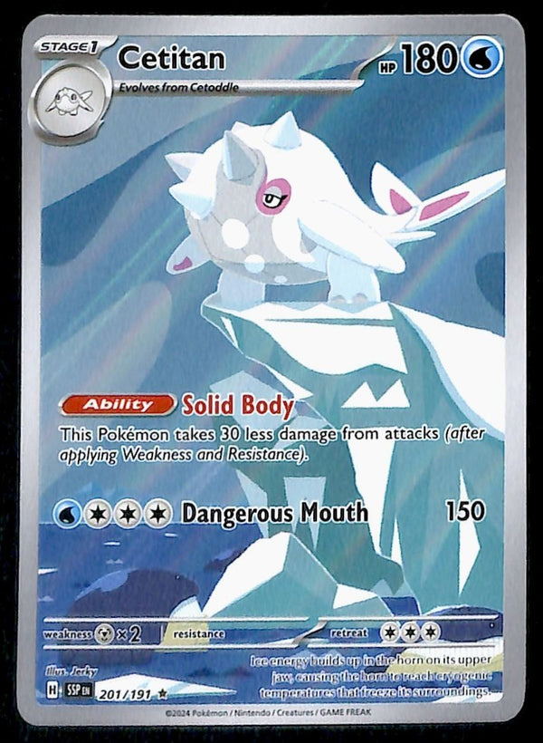 Cetitan Illustration Rare Surging Sparks 201/191, NM Pokemon Card Cetitan Illustration Rare Surging Sparks 201/191, NM Pokemon Card