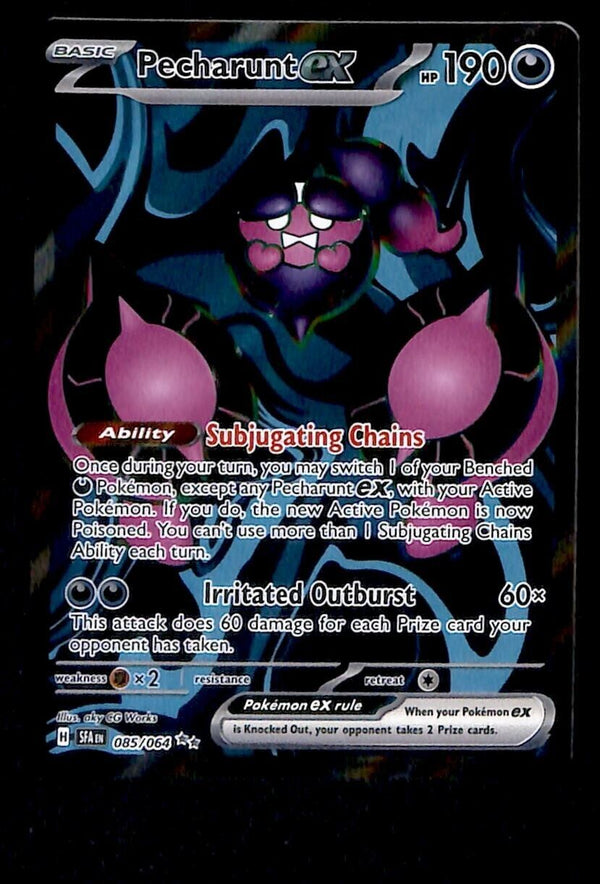 Pecharunt ex Full Art Ultra Rare Shrouded Fable 085/064, NM Pokemon Ca Pecharunt ex Full Art Ultra Rare Shrouded Fable 085/064, NM Pokemon Ca