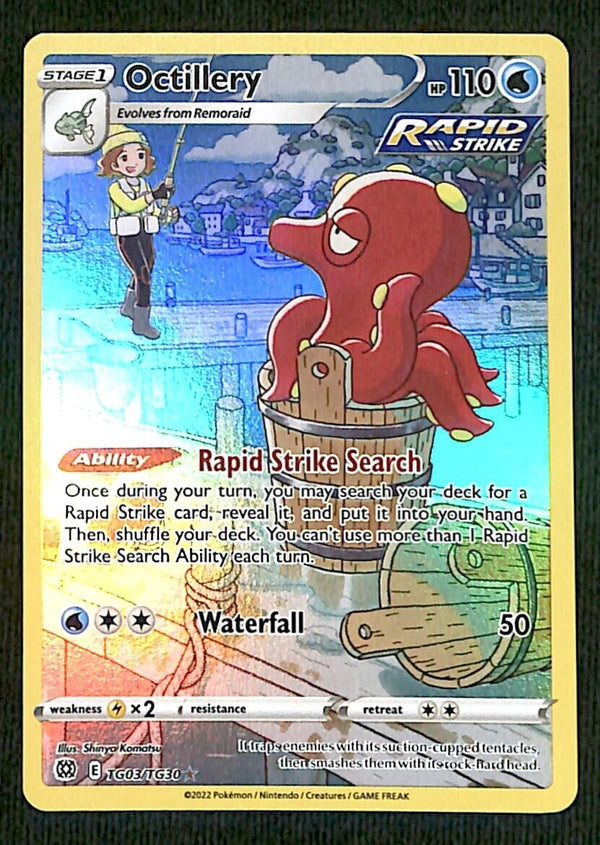 Octillery Trainer Gallery Brillint Stars TG03/TG30, NM Pokemon Card