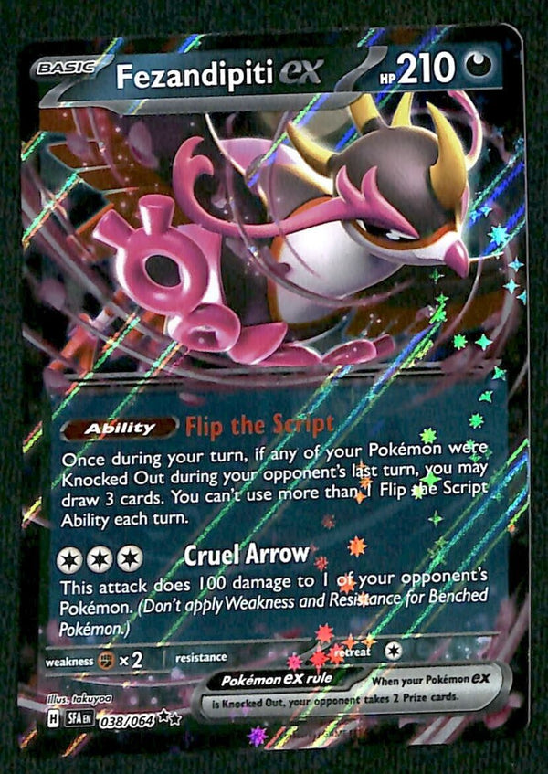 Fezandipiti ex Shrouded Fable 038/064, NM Pokemon Card Fezandipiti ex Shrouded Fable 038/064, NM Pokemon Card
