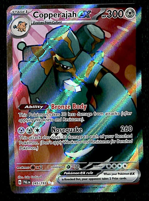 Copperajah ex Full Art Paldea Evolved 245/193, NM Pokemon Card