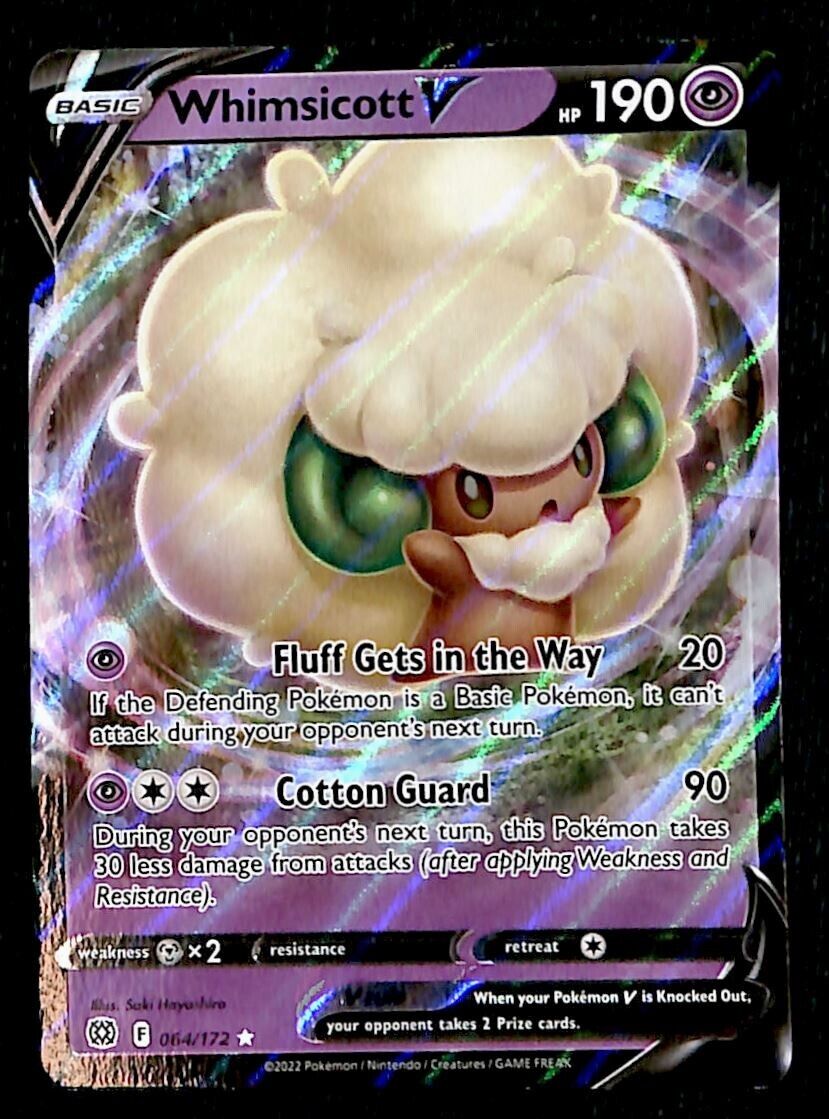 Whimsicott V Brilliant Stars, 064/172 Pokemon Card