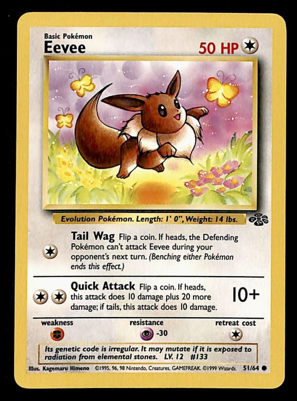 Eevee Jungle NM, 51/64 Pokemon Card