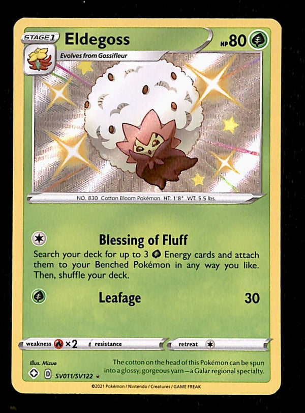 Eldegoss Shiny Vault Shining Fates SV011/SV122, NM Pokemon Card