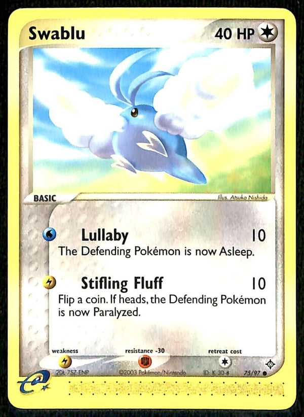 Swablu EX Dragon NM, 75/97 Pokemon Card