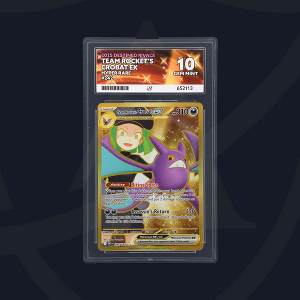 Team Rockets Crobat Destined Rivals 242/182, ACE 10 Graded Pokemon Card