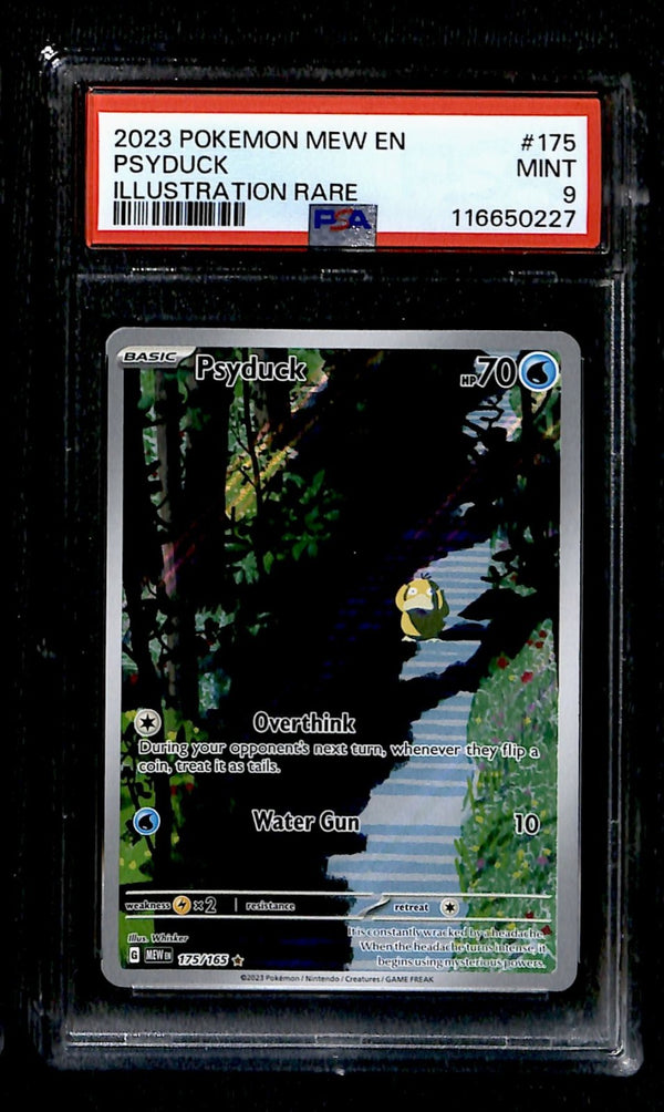 Psyduck Illustration Rare 151 175/165, PSA 9 Pokemon Card