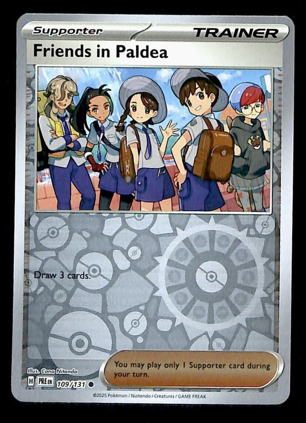 Friends in Paldea Reverse Holo Prismatic Evoloutions 109/131, NM Pokem Friends in Paldea Reverse Holo Prismatic Evoloutions 109/131, NM Pokem