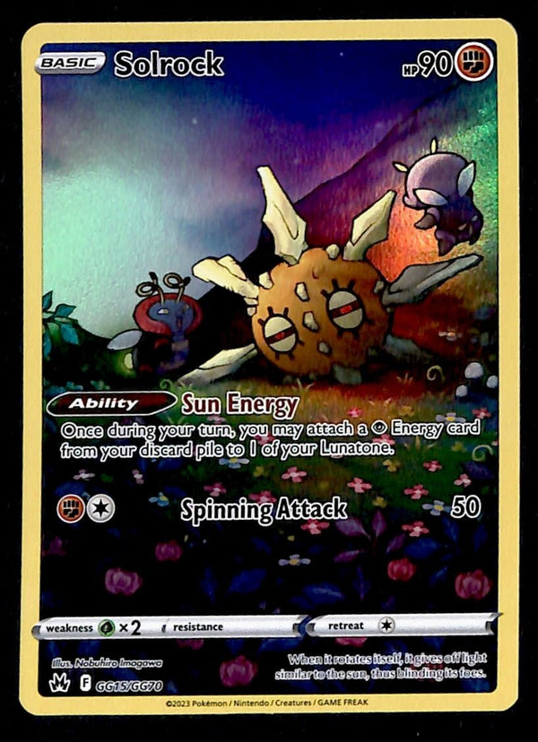 Solrock Gallery Crown Zenith GG15/GG70, NM Pokemon Card