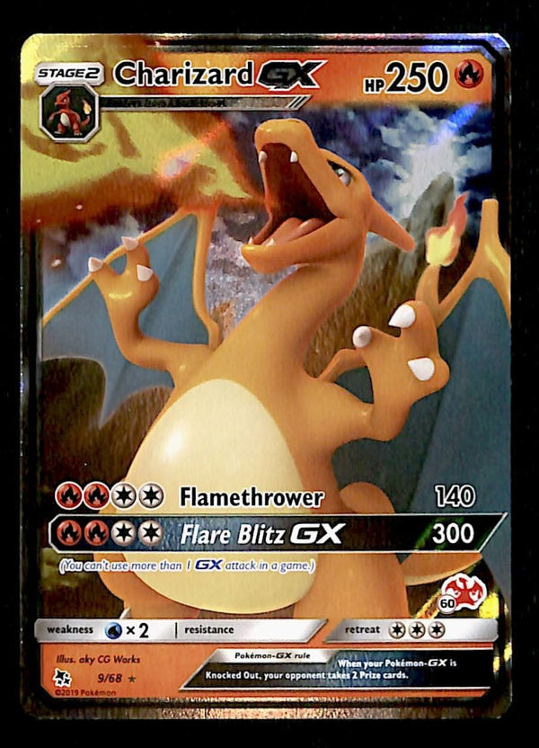 Charizard GX Battle Academy Hidden Fates 9/68, NM Pokemon Card