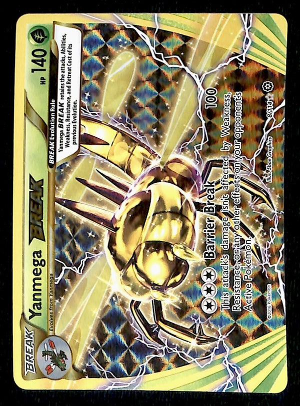 Yanmega Break Steam Siege 8/114, NM Pokemon Card