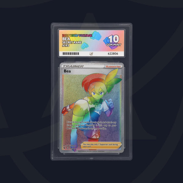 Bea Secret Rare Vivid Voltage 193/185, ACE 10 Pokemon Card