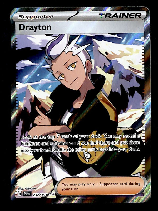 Drayton Full Art Trainer Surging Sparks 232/191, NM Pokemon Card