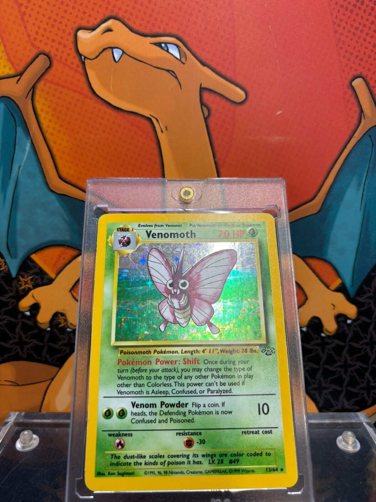 Venomoth Holo Jungle EX, 13/64 Pokemon Card