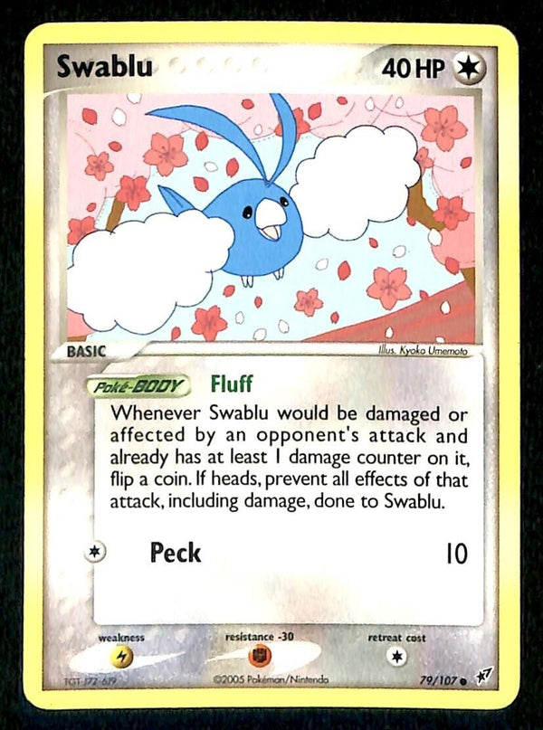 Swablu EX Deoxy NM, 79/107 Pokemon Card