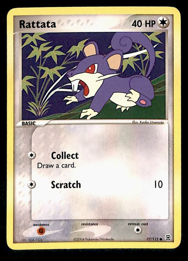 Rattata Common FireRed & LeafGreen 77/112, NM Pokemon Card