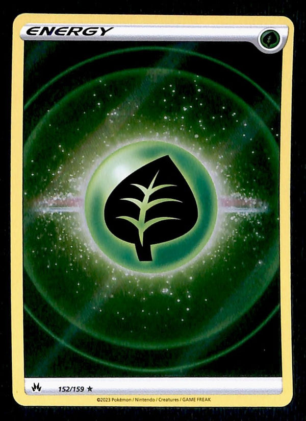 Grass Energy Full Art Crown Zenith 152/159, NM Pokemon Card