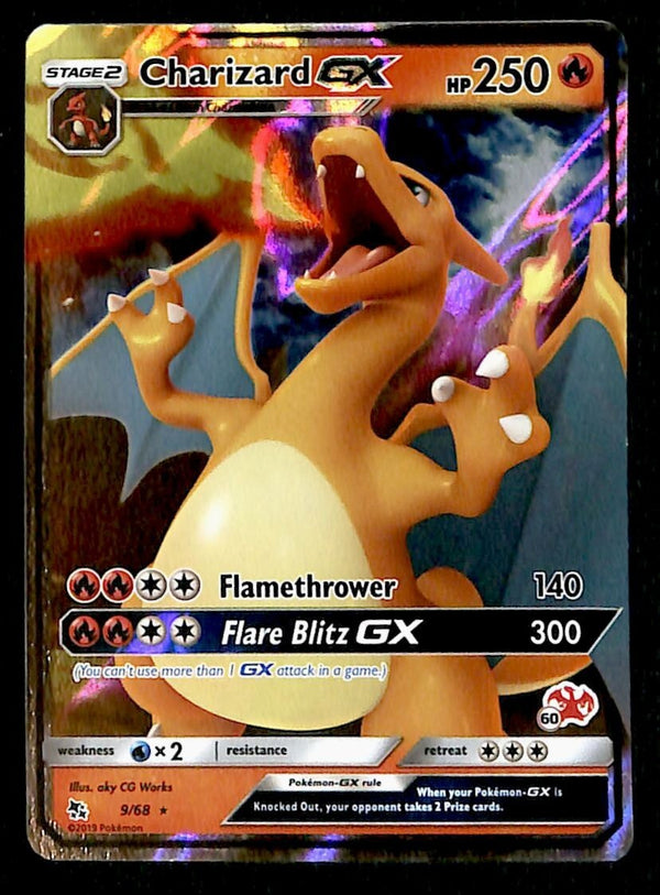 Charizard GX Hidden Fates 9/68, EX Pokemon Card