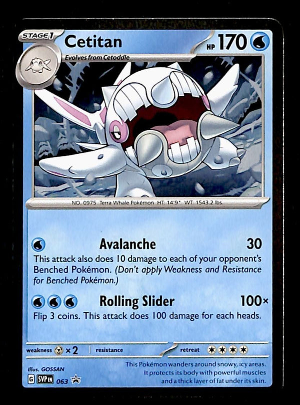 Cetitan Holo Promo SVP 063, NM Pokemon Card Cetitan Holo Promo SVP 063, NM Pokemon Card