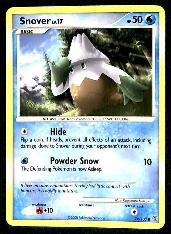 Snover Stormfront NM, 74/100 Pokemon Card