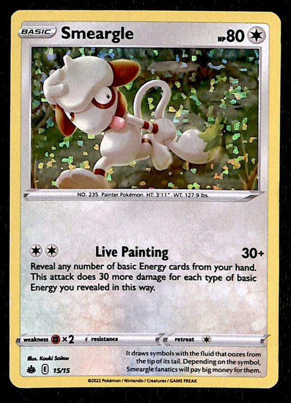 Smeargle Holo McDonalds Match Battle 2022 15/15, VG Pokemon Card