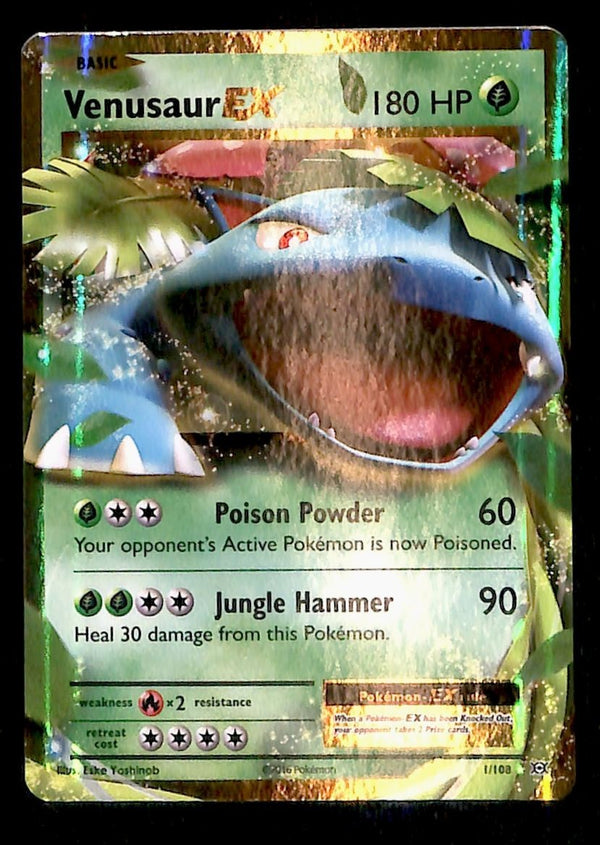 Venursaur EX Evolutions 1/108, NM Pokemon Card
