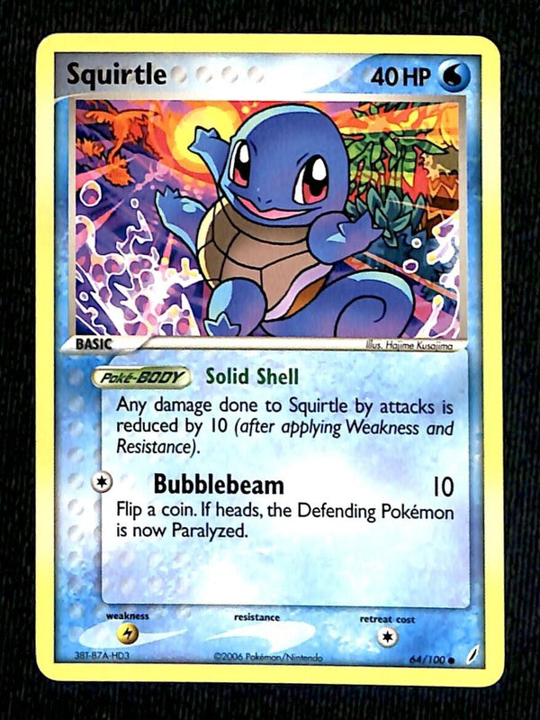 Squirtle Crystal Guardians NM, 64/100 Pokemon Card