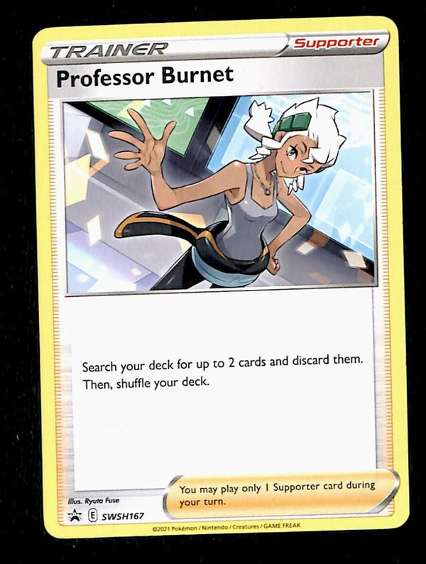 Professor Burnet Black Star Promo SWSH167, NM Pokemon Card Professor Burnet Black Star Promo SWSH167, NM Pokemon Card