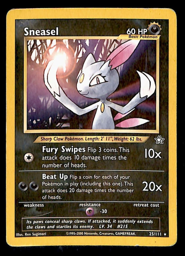 Sneasel Neo Genesis 25/111, HP Pokemon Card