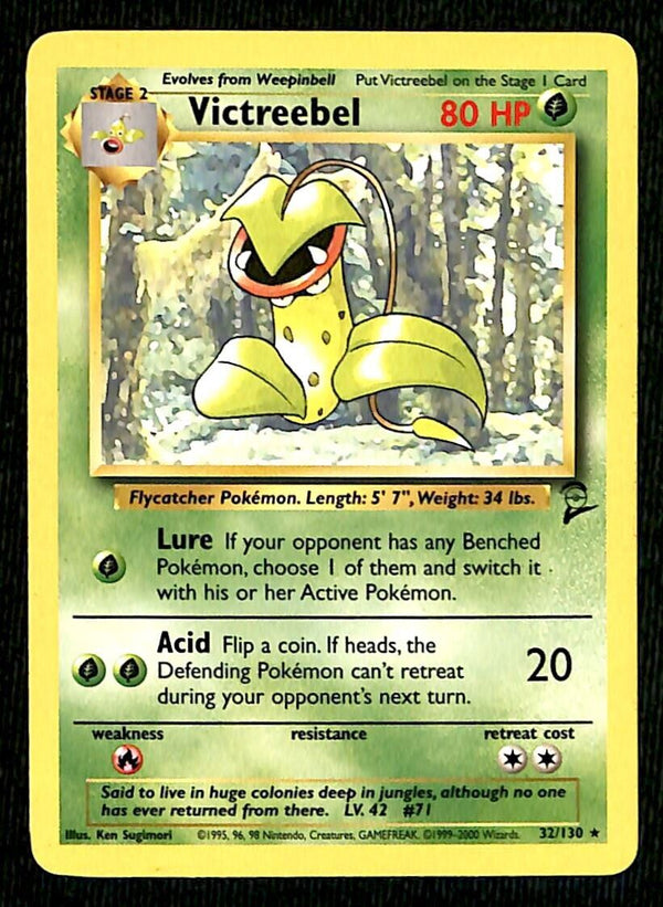 Victreebel Base Set 2 EX, 32/130 Pokemon Card