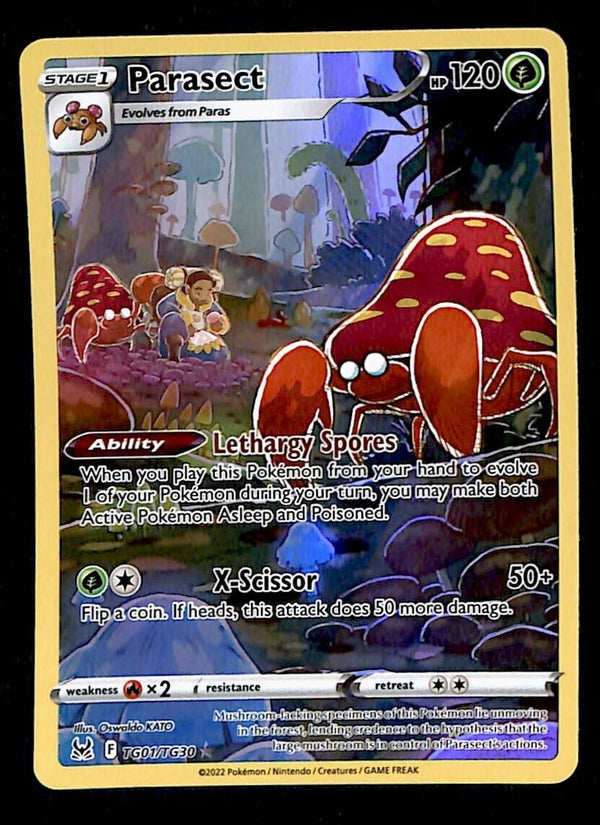Parasect Trainer Gallery Lost Origin TG01/TG30, NM Pokemon Card Parasect Trainer Gallery Lost Origin TG01/TG30, NM Pokemon Card